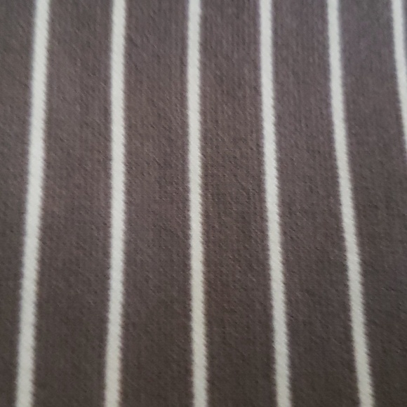 Toad & Co skirt size small horizontal & diagonal stripes brown white str… - Picture 12 of 12